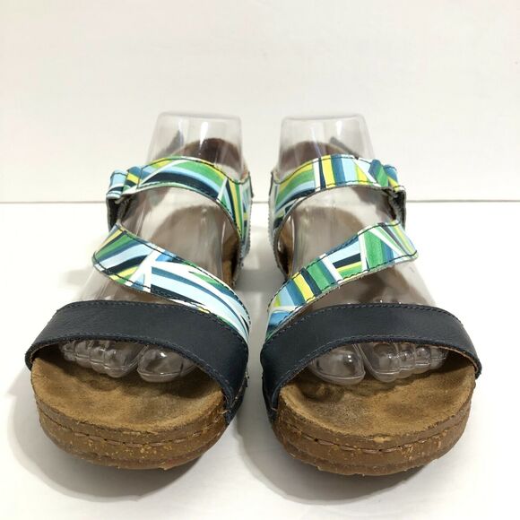 The Art Company Leather Footbed Sandals Quarter Ankle Strap Strappy Shoes 40 / 9 - Picture 2 of 8